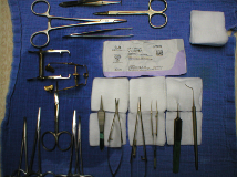Ophtalmologie Plateau instruments microchirurgicaux