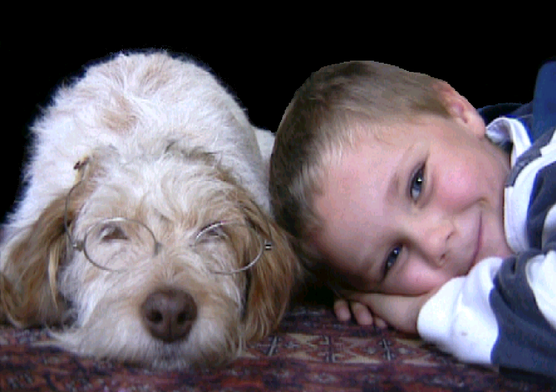 Pitchoune et Thomas, jeune garçon